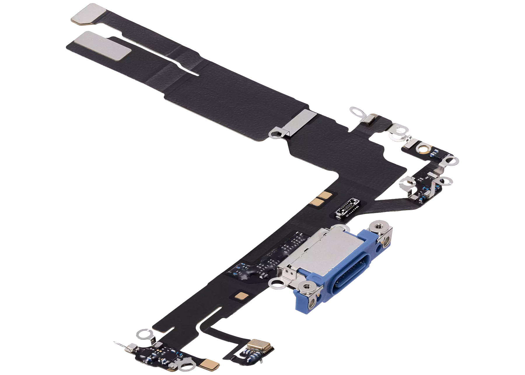 Charging Port Flex Cable Compatible For iPhone 16 (Premium) (Ultramarine)
