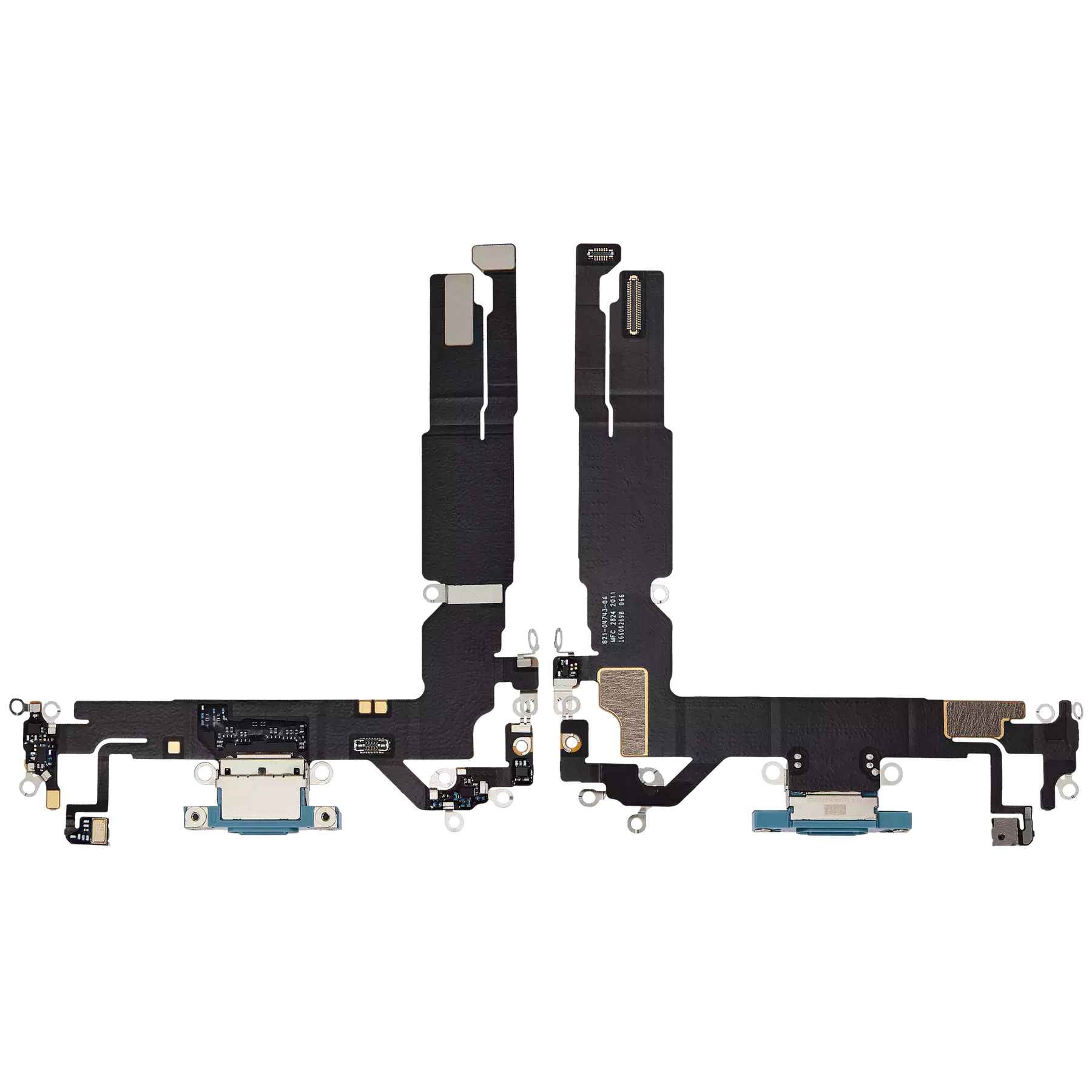 Charging Port Flex Cable Compatible For iPhone 16 (Premium) (Teal)