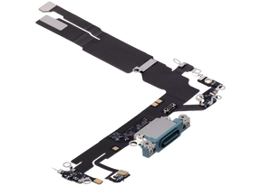 Charging Port Flex Cable Compatible For iPhone 16 (Premium) (Teal)