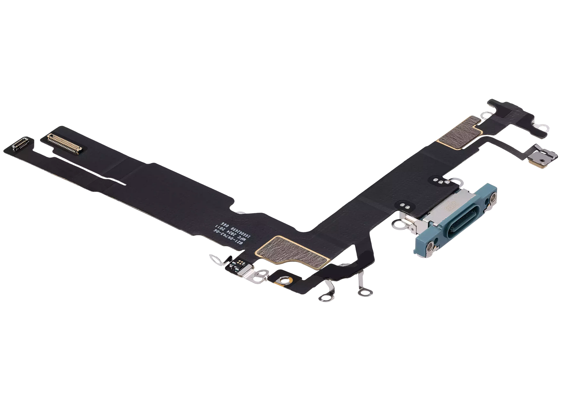 Charging Port Flex Cable Compatible For iPhone 16 (Premium) (Teal)