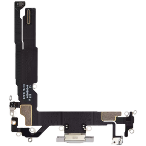 Charging Port Flex Cable Compatible For iPhone 16 (Premium) (White)