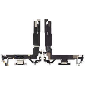 Charging Port Flex Cable Compatible For iPhone 16 (Premium) (Black)