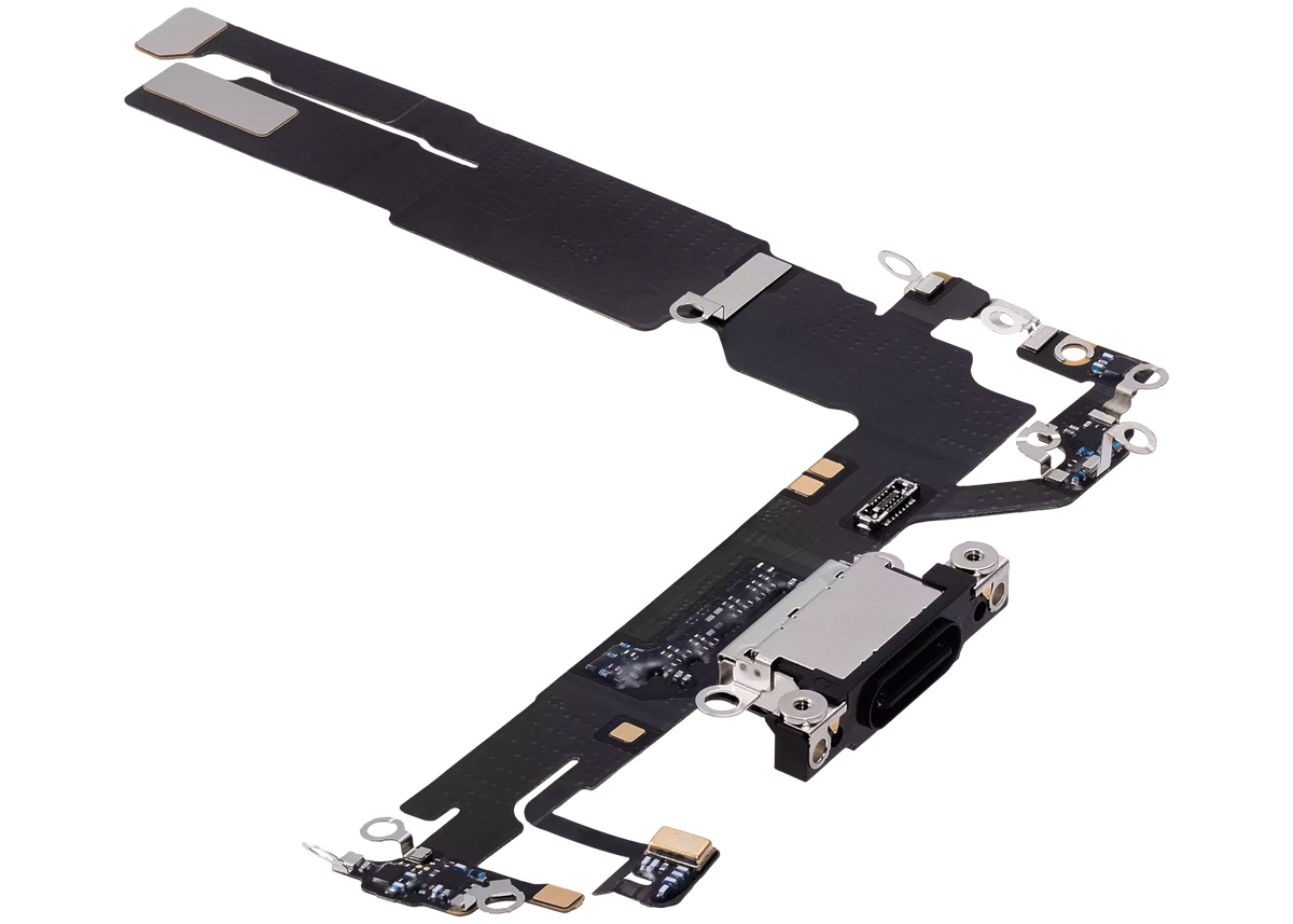 Charging Port Flex Cable Compatible For iPhone 16 (Premium) (Black)