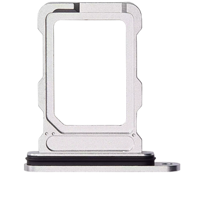 Dual Sim Card Tray Compatible For iPhone 16 Pro / 16 Pro Max (White Titanium)