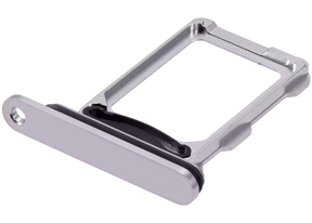 Dual Sim Card Tray Compatible For iPhone 16 Pro / 16 Pro Max (White Titanium)