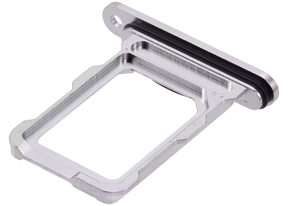 Dual Sim Card Tray Compatible For iPhone 16 Pro / 16 Pro Max (White Titanium)