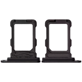 Dual Sim Card Tray Compatible For iPhone 16 Pro / 16 Pro Max (Black Titanium)