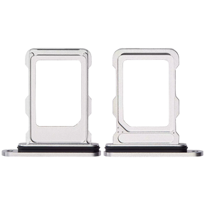 Single Sim Card Tray Compatible For iPhone 16 Pro / 16 Pro Max (White Titanium)