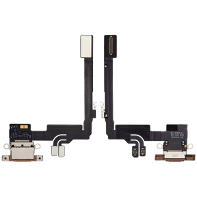 Charging Port Flex Cable Compatible For iPhone 16 Pro (Premium) (Desert Titanium)