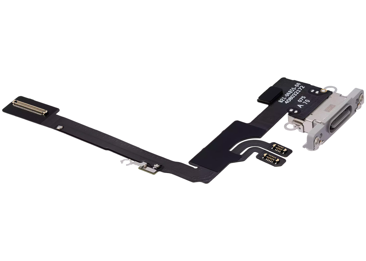 Charging Port Flex Cable Compatible For iPhone 16 Pro (Premium) (White Titanium)