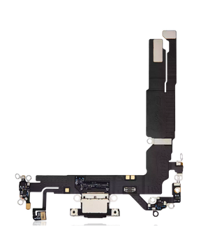Charging Port Flex Cable Compatible For iPhone 16 (Premium) (Black)