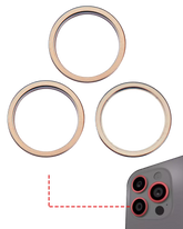 Back Camera Bezel Ring Only Compatible For iPhone 16 Pro / 16 Pro Max (Desert Titaniuml) (3 Piece Set)