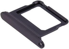 Single Sim Card Tray Compatible For iPhone 16 / 16 Plus (Black)