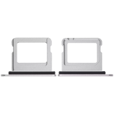 Single Sim Card Tray Compatible For iPhone 16 / 16 Plus (White)