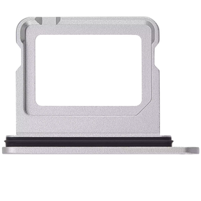 Single Sim Card Tray Compatible For iPhone 16 / 16 Plus (White)