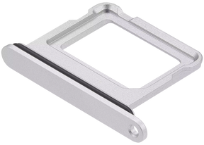 Single Sim Card Tray Compatible For iPhone 16 / 16 Plus (White)