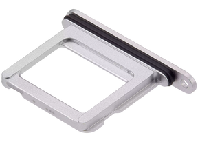 Single Sim Card Tray Compatible For iPhone 16 / 16 Plus (White)