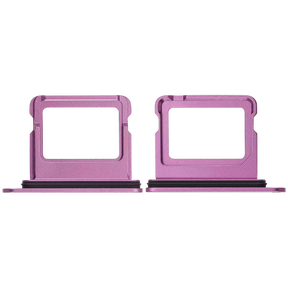 Single Sim Card Tray Compatible For iPhone 16 / 16 Plus (Pink)