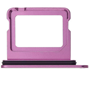 Single Sim Card Tray Compatible For iPhone 16 / 16 Plus (Pink)