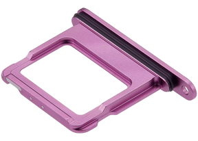 Single Sim Card Tray Compatible For iPhone 16 / 16 Plus (Pink)