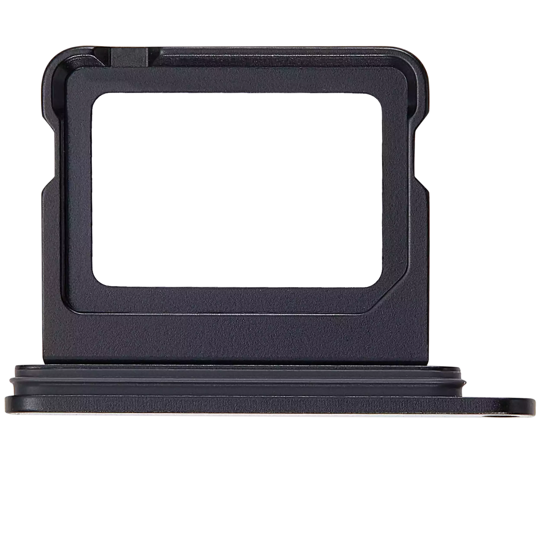 Dual Sim Card Tray Compatible For iPhone 16 / 16 Plus (Black)