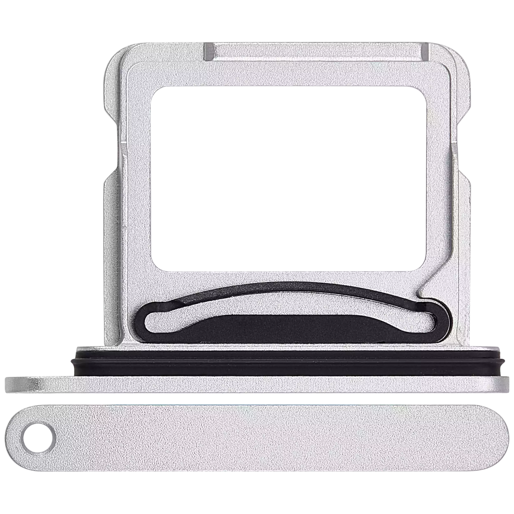 Dual Sim Card Tray Compatible For iPhone 16 / 16 Plus (White)