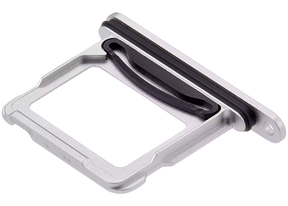 Dual Sim Card Tray Compatible For iPhone 16 / 16 Plus (White)