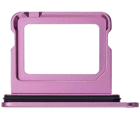 Dual Sim Card Tray Compatible For iPhone 16 / 16 Plus (Pink)