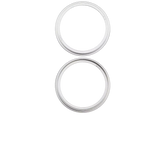 Back Camera Bezel Ring Only Compatible For iPhone 16 / 16 Plus (White) (2 Piece Set)
