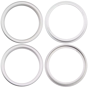 Back Camera Bezel Ring Only Compatible For iPhone 16 / 16 Plus (White) (2 Piece Set)