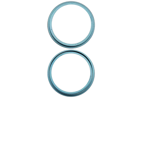 Back Camera Bezel Ring Only Compatible For iPhone 16 / 16 Plus (Teal) (2 Piece Set)