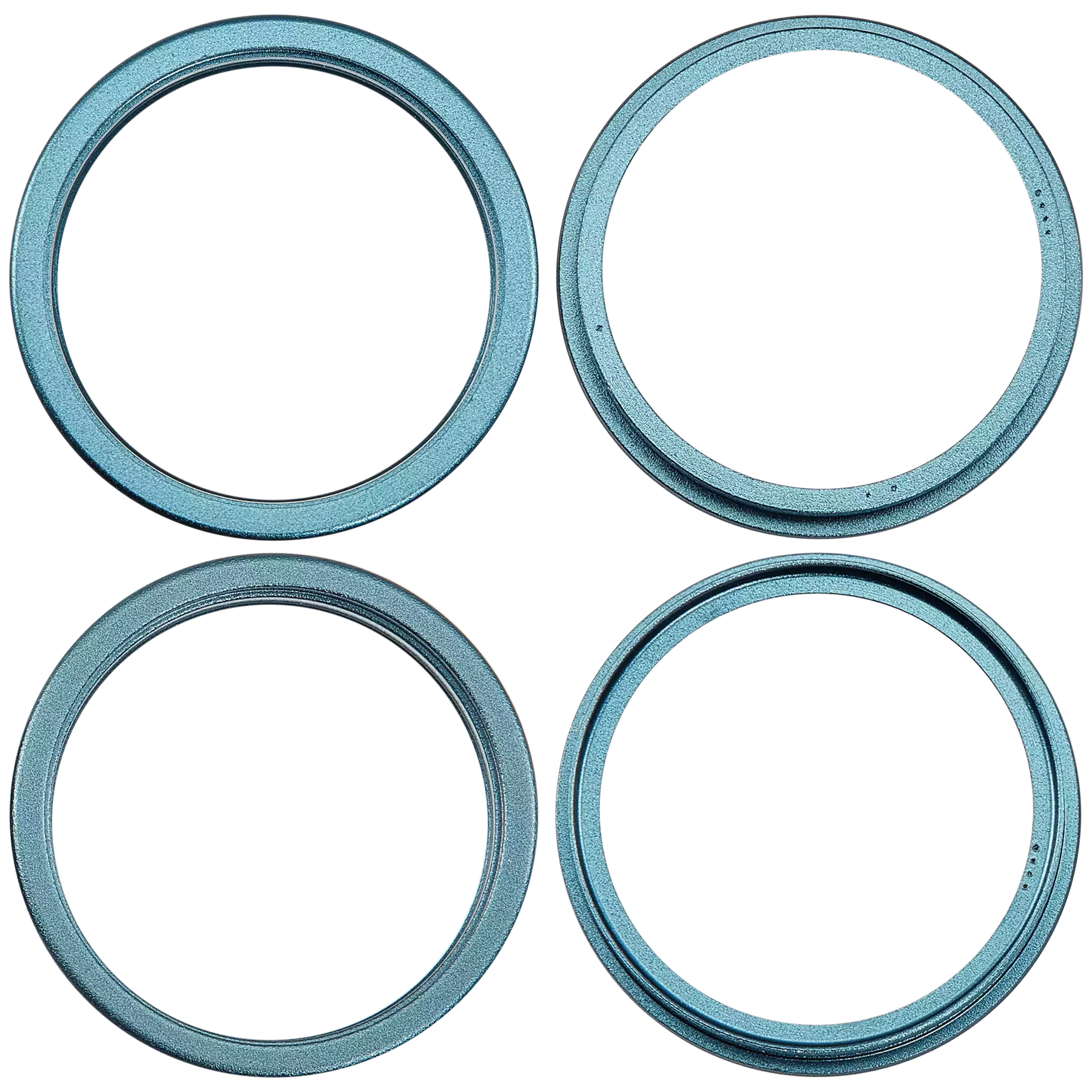 Back Camera Bezel Ring Only Compatible For iPhone 16 / 16 Plus (Teal) (2 Piece Set)