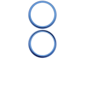 Back Camera Bezel Ring Only Compatible For iPhone 16 / 16 Plus (Ultramarine) (2 Piece Set)