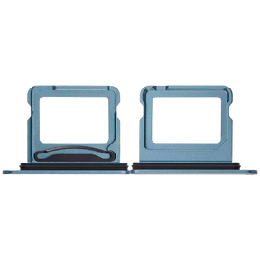 Dual Sim Card Tray Compatible For iPhone 16 / 16 Plus (Teal)