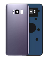 Replacement Back Cover Glass With Camera Lens Compatible For Samsung Galaxy S8 (No Logo) (Vemake) (Orchid Gray)