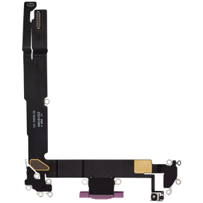 Charging Port Flex Cable Compatible For iPhone 16 Plus (Premium) (Pink)