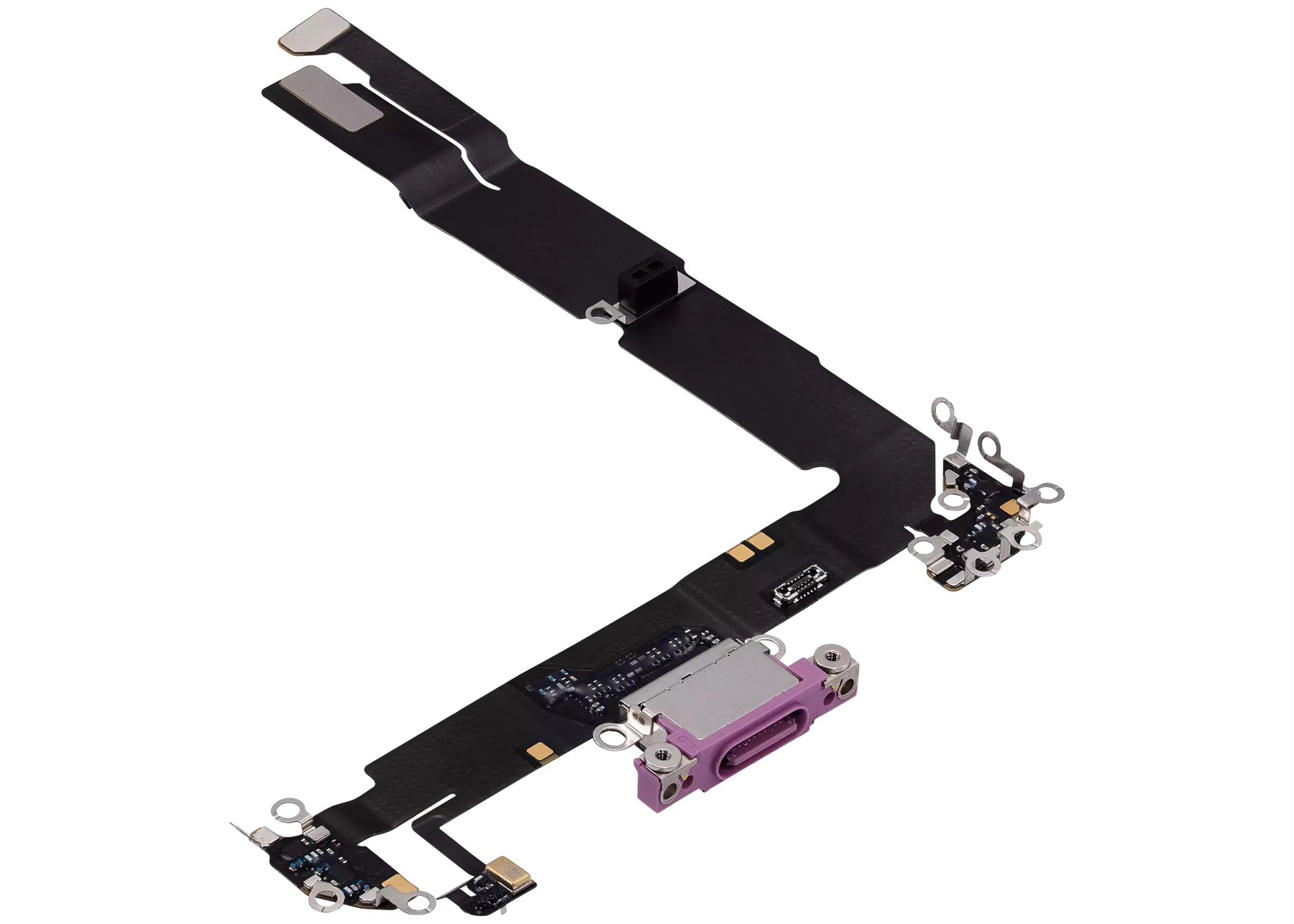 Charging Port Flex Cable Compatible For iPhone 16 Plus (Premium) (Pink)