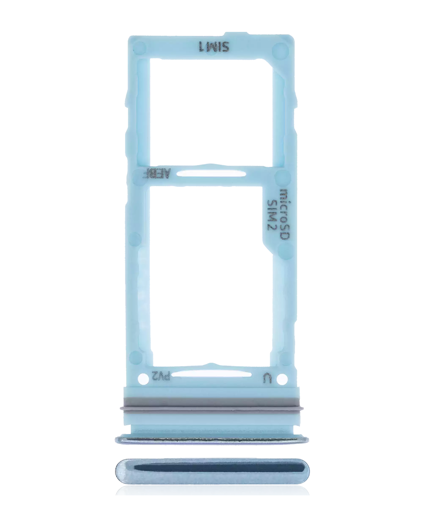 Dual Sim Card Tray Replacement Compatible For Samsung Galaxy A72 (A725 / 2021) (Awesome Blue)