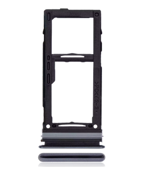 Single Sim Card Tray Replacement Compatible For Samsung Galaxy A72 (A725 / 2021) (Awesome Black)