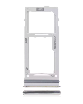 Single Sim Card Tray Replacement Compatible For Samsung Galaxy A72 (A725 / 2021) (Awesome White)