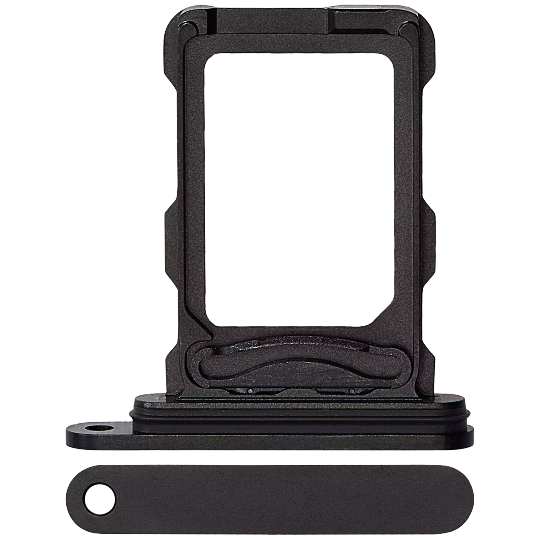 Dual Sim Card Tray Compatible For iPhone 16 Pro / 16 Pro Max (Black Titanium)
