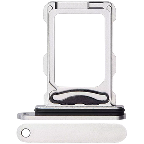 Dual Sim Card Tray Compatible For iPhone 16 Pro / 16 Pro Max (White Titanium)
