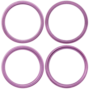 Back Camera Bezel Ring Only Compatible For iPhone 16 / 16 Plus (Pink) (2 Piece Set)