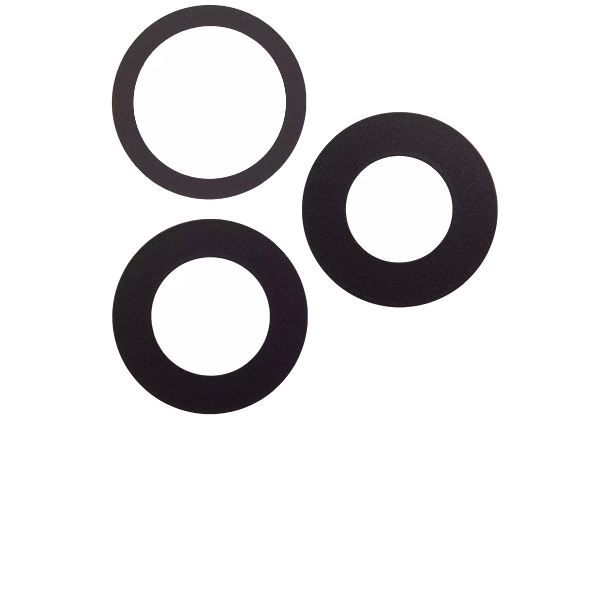 Back Camera Lens (Glass Only) With Adhesive Compatible For iPhone 16 Pro / 16 Pro Max (3 Piece Set) (Aftermarket Plus) (10 Pack)