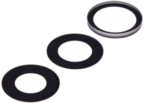 Back Camera Lens (Glass Only) With Adhesive Compatible For iPhone 16 Pro / 16 Pro Max (2 Piece Set) (Aftermarket Plus) (10 Pack)