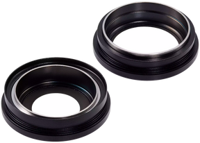 Back Camera Lens With Bracket & Bezel Compatible For iPhone 16 / 16 Plus (Black) (2 Piece Set) (Premium)