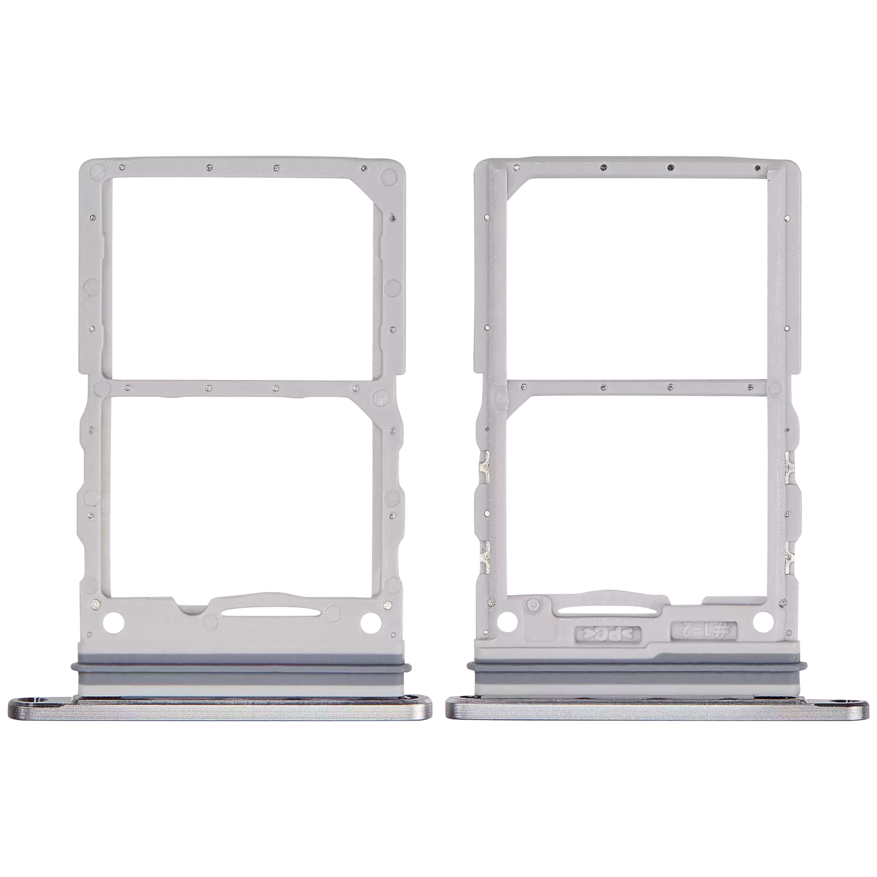 Replacement Dual Sim Card Tray Compatible For Samsung Galaxy Z Flip 6 (F741) (Premium) (Silver Shadow)