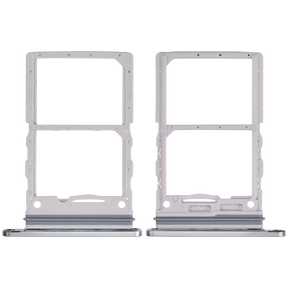 Replacement Dual Sim Card Tray Compatible For Samsung Galaxy Z Flip 6 (F741) (Premium) (Silver Shadow)