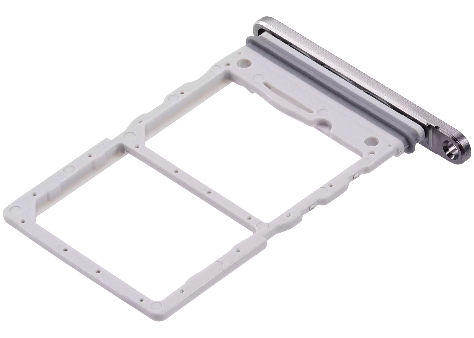 Replacement Dual Sim Card Tray Compatible For Samsung Galaxy Z Flip 6 (F741) (Premium) (Silver Shadow)