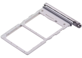 Replacement Dual Sim Card Tray Compatible For Samsung Galaxy Z Flip 6 (F741) (Premium) (Silver Shadow)